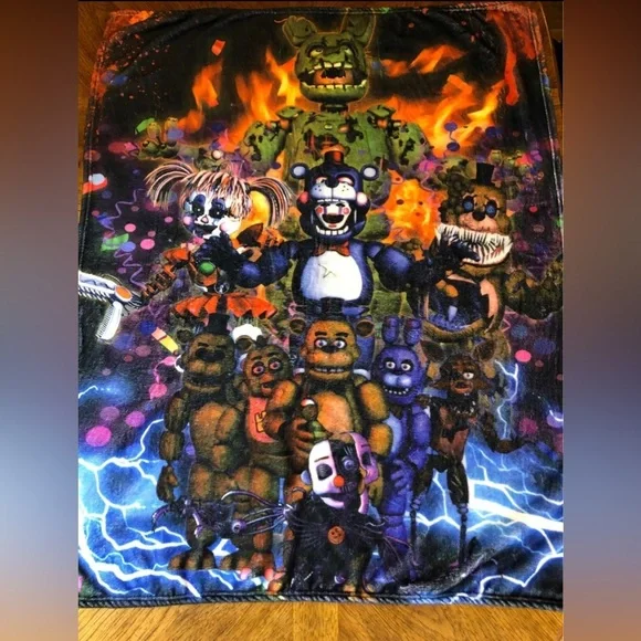 *SOLD* Five Nights At Freddy’s Blanket & 3 Plushies - Picture 2 of 7